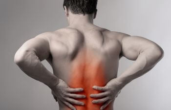 Man suffering from backache